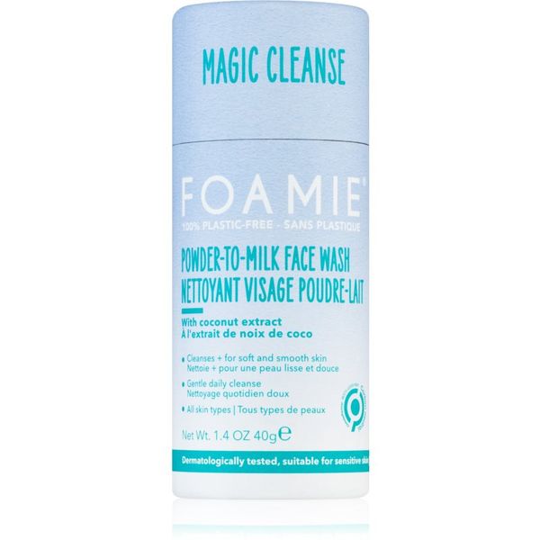Foamie Foamie Powder-To-Milk Face Wash nežen puder za popolno čiščenje obraza 40 g