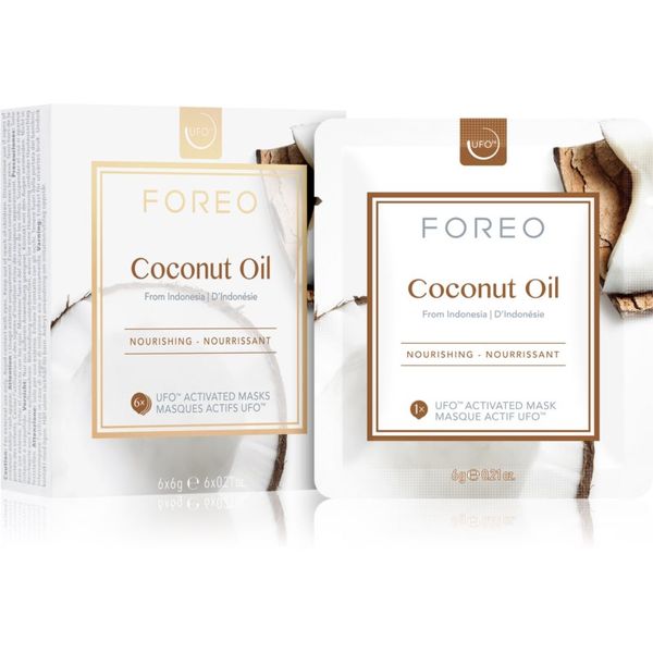 FOREO FOREO UFO™ Coconut Oil globinsko hranilna maska 6x6 g