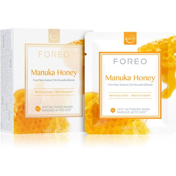 FOREO FOREO UFO™ Manuka Honey revitalizacijska maska 6 x 6 g