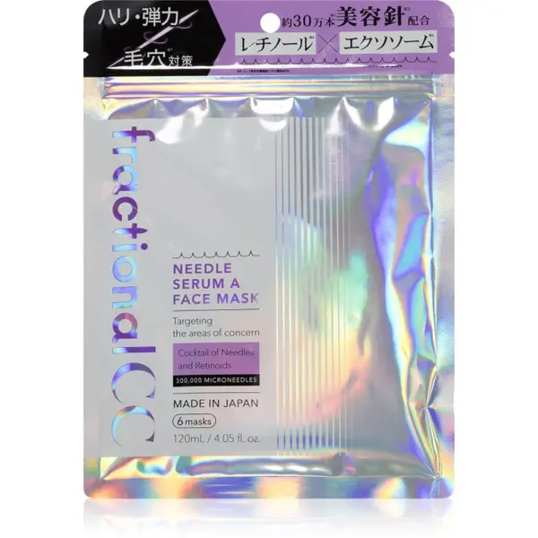 fractional CC fractional CC Needle Serum A Face Mask učvrstitvena maska za obraz z retinolom 6 kos