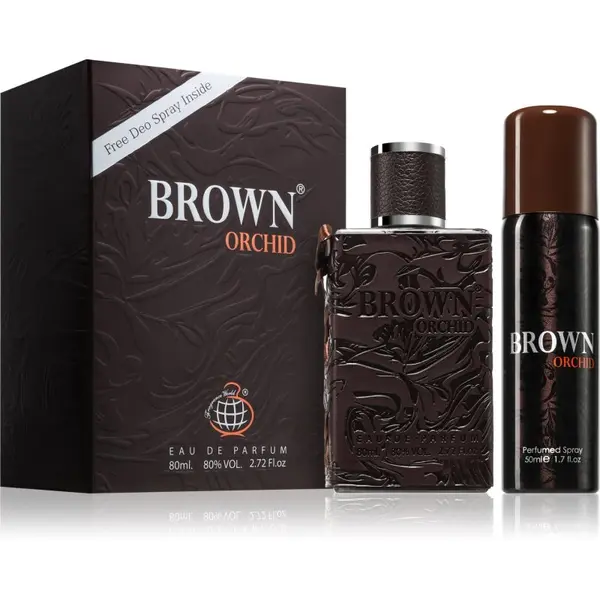 Fragrance World Fragrance World Brown Orchid darilni set za moške 1 kos