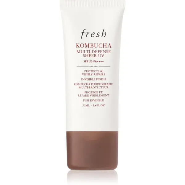 fresh fresh Kombucha Multi-Defense Sheer UV lahki zaščitni fluid proti temnim madežem SPF 50 50 ml