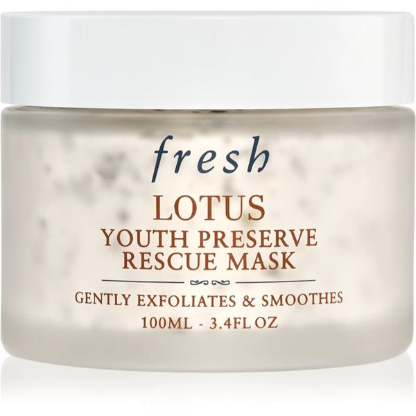 fresh fresh Lotus Youth Preserve Rescue Mask eksfoliacijska maska proti staranju 100 ml