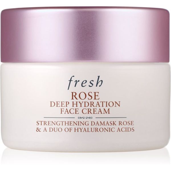 fresh fresh Rose Deep Hydration Face Cream vlažilna krema za obraz s hialuronsko kislino 15 ml