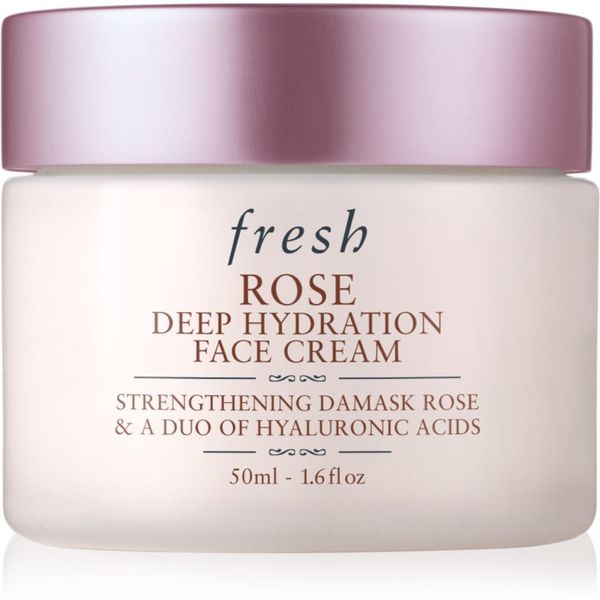 fresh fresh Rose Deep Hydration Face Cream vlažilna krema za obraz s hialuronsko kislino 50 ml