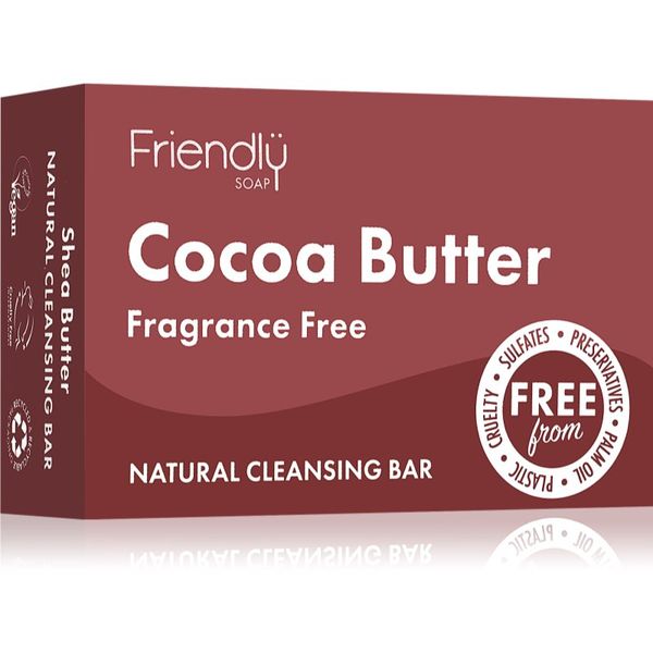 Friendly Soap Friendly Soap Cocoa Butter naravno milo s kakavovim maslom za obraz in telo 95 g