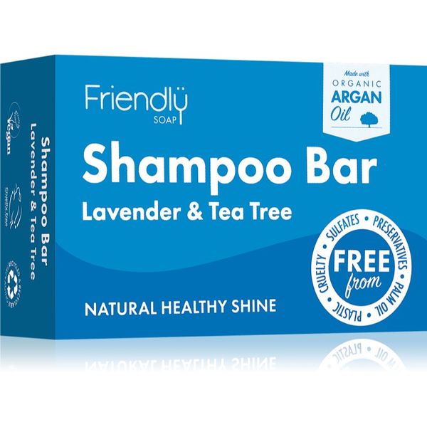 Friendly Soap Friendly Soap Natural Shampoo Bar Lavender and Tea Tree naravno milo za lase 95 g