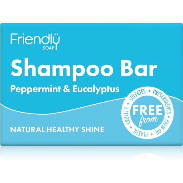 Friendly Soap Friendly Soap Natural Shampoo Bar Peppermint & Eucalyptus naravno milo za lase 95 g