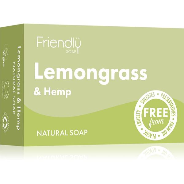 Friendly Soap Friendly Soap Natural Soap Lemongrass & Hemp naravno milo 95 g