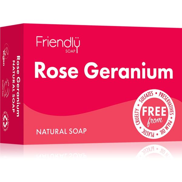 Friendly Soap Friendly Soap Natural Soap Rose Geranium naravno milo 95 g