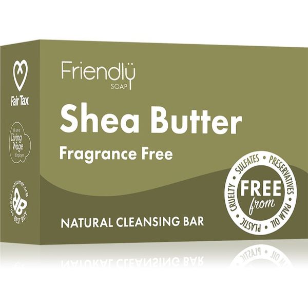 Friendly Soap Friendly Soap Shea Butter naravno milo za obraz s karitejevim maslom 95 g