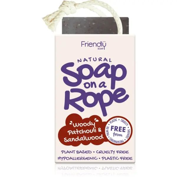 Friendly Soap Friendly Soap Soap on a Rope Patchouli & Sandalwood naravno milo 95 g