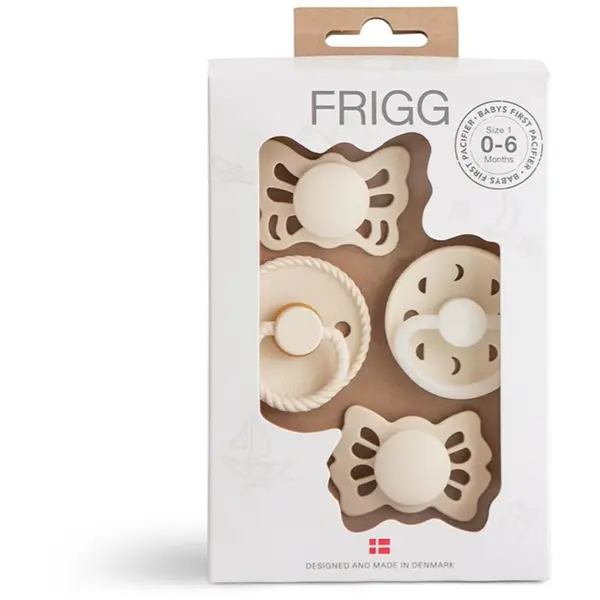 FRIGG FRIGG Baby's First Pacifier​ Moonlight Sailing duda Cream