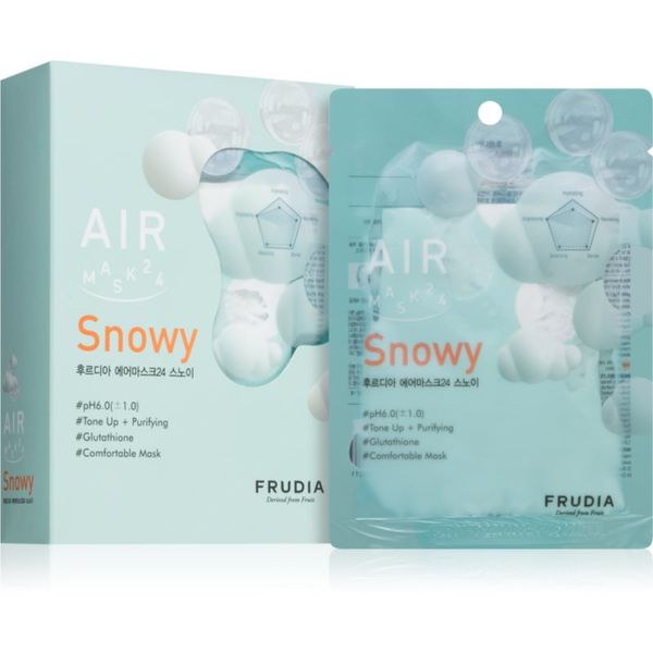 Frudia Frudia AIR Snowy maska iz platna za poenotenje tona kože 10x25 ml