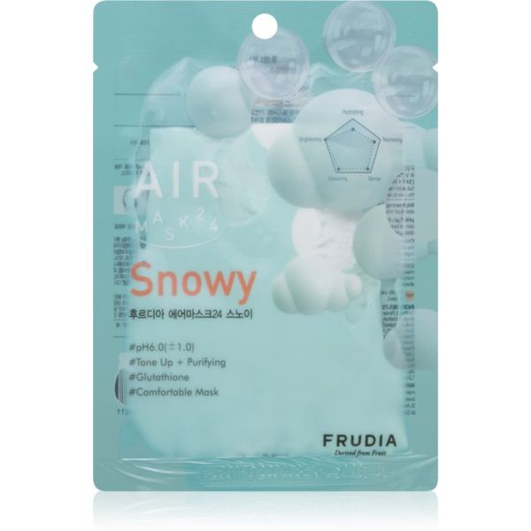 Frudia Frudia AIR Snowy maska iz platna za poenotenje tona kože 25 ml