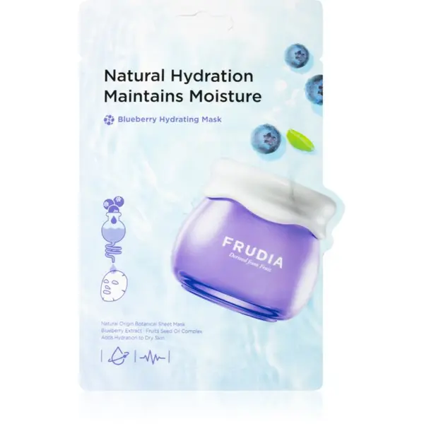 Frudia Frudia Blueberry vlažilna maska za občutljivo in suho kožo 20 ml