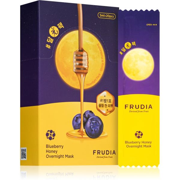 Frudia Frudia Honey Blueberry nočna vlažilna maska za občutljivo in suho kožo 20x5 ml