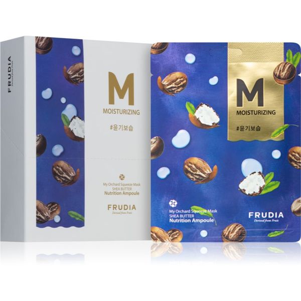 Frudia Frudia My Orchard Shea Butter vlažilna tekstilna maska za zelo suho in občutljivo kožo 10x20 ml