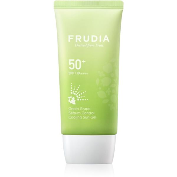 Frudia Frudia Sun Green Grape Sebum Control vlažilni gel za sončenje za mastno in mešano kožo SPF 50+ 50 g