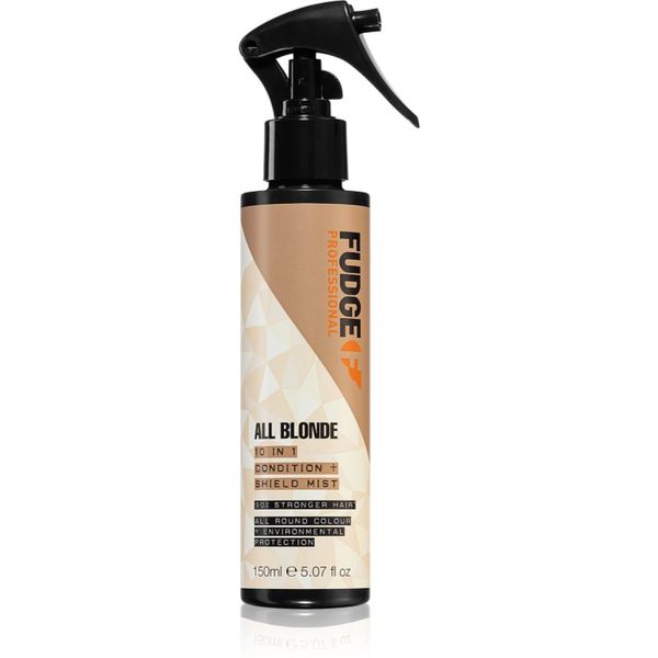 Fudge Fudge All Blonde 10 in 1 Condition & Shield Mist hranilni termo zaščitni losjon za blond lase 150 ml