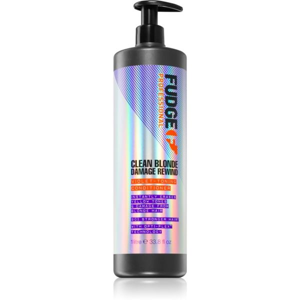 Fudge Fudge Clean Blonde Damage Rewind balzam za toniranje za blond lase 1000 ml