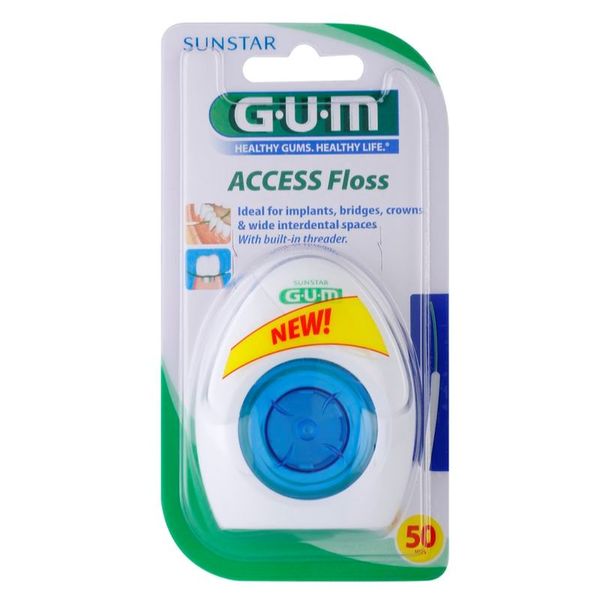 G.U.M G.U.M Access Floss zobna nitka za zobne aparate in vsadke 50 kos