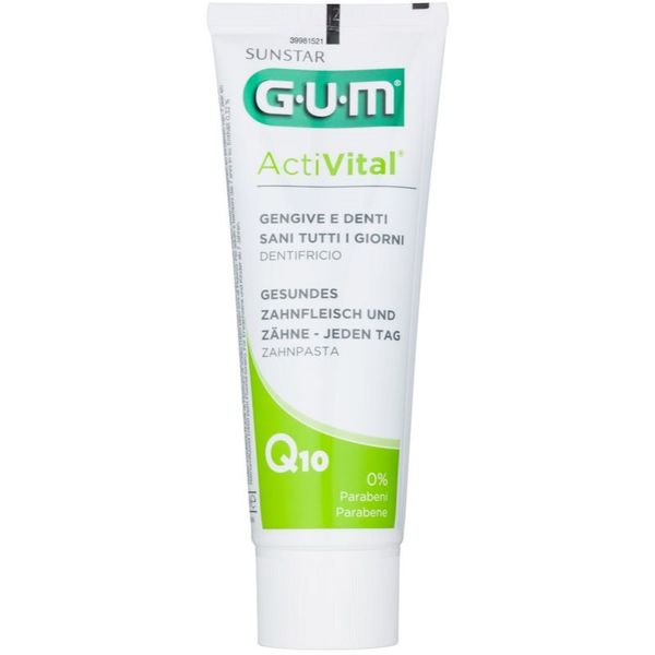 G.U.M G.U.M Activital Q10 zobna pasta za popolno zaščito zob in svež dah 75 ml