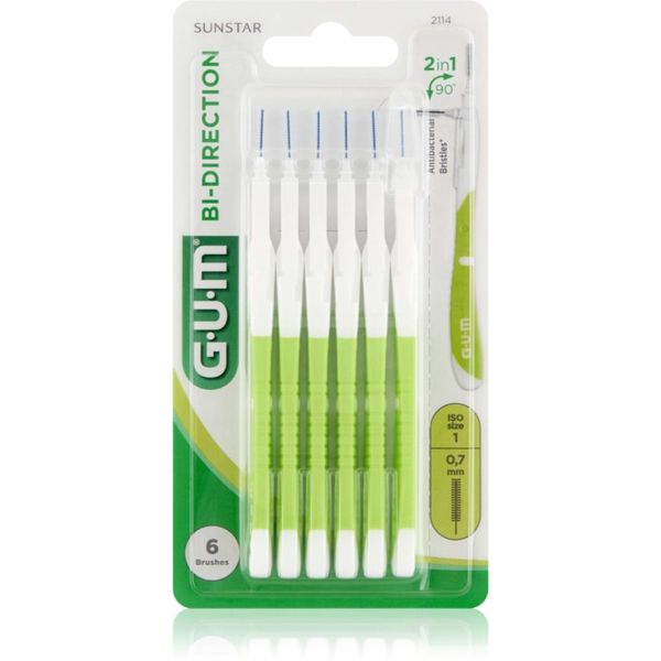 G.U.M G.U.M Bi Direction Interdental Brush medzobne ščetke 0,7 mm 6 kos