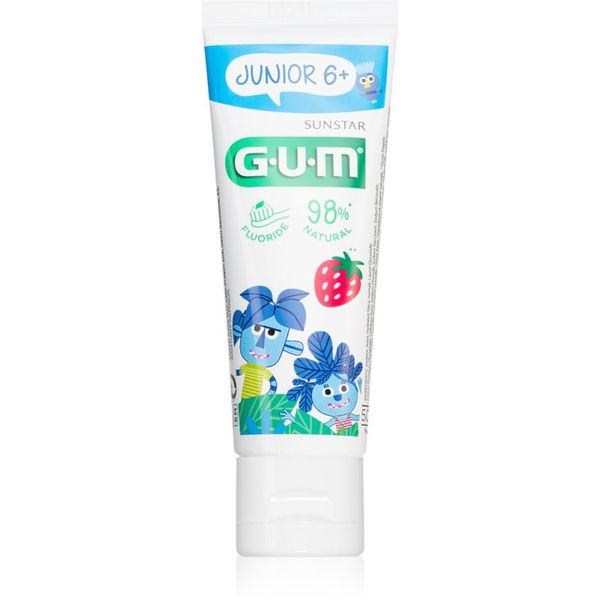 G.U.M G.U.M Junior 6+ zobni gel za otroke okus Strawberry 50 ml