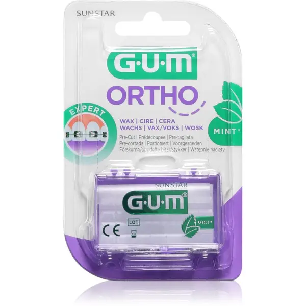 G.U.M G.U.M Ortho Mint vosek za ortodontske aparate 5 kos