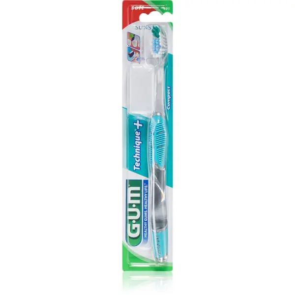 G.U.M G.U.M Technique+ Compact zobna ščetka s kratko glavo soft 1 kos