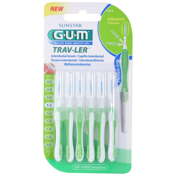 G.U.M G.U.M Trav-Ler Interdental medzobne ščetke 1,1 mm 6 kos