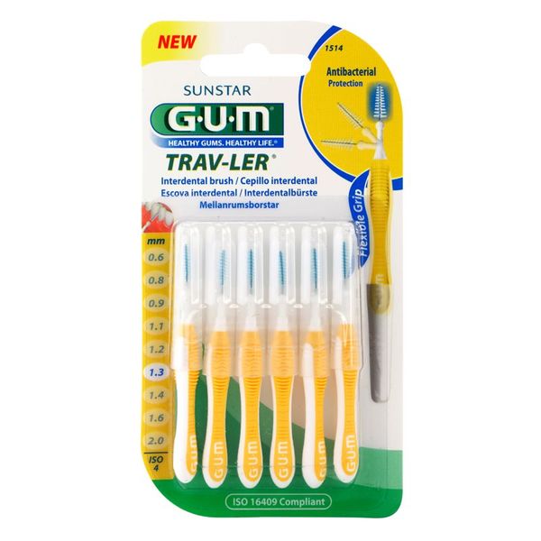 G.U.M G.U.M Trav-Ler Interdental medzobne ščetke 1,3 mm 6 kos