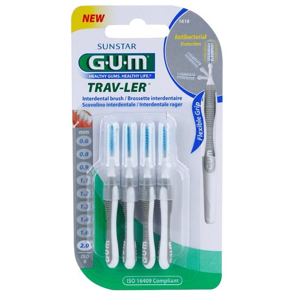 G.U.M G.U.M Trav-Ler medzobne ščetke 2,0 mm 4 kos