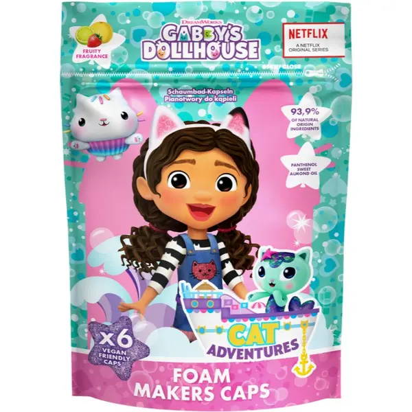 Gabby's Dollhouse Gabby's Dollhouse Foam Makers pena za kopel za otroke 3y+ 6x16 g