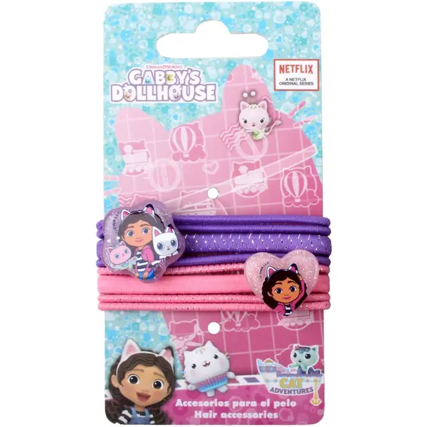 Gabby's Dollhouse Gabby's Dollhouse Hair Accessories elastike za lase 8 kos