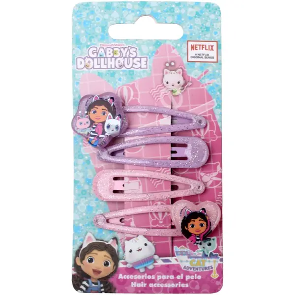 Gabby's Dollhouse Gabby's Dollhouse Hair Accessories sponke za lase za otroke 4 kos