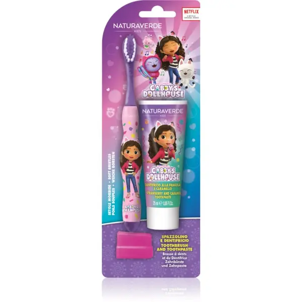 Gabby's Dollhouse Gabby's Dollhouse Naturaverde Kids Dental Set set za zobe