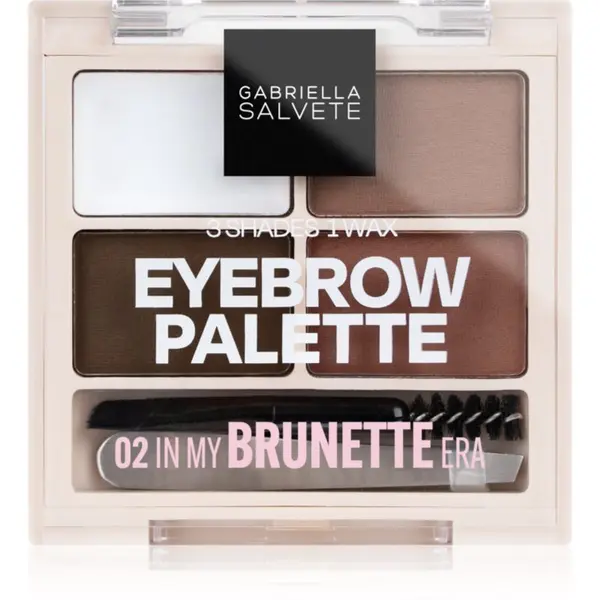 Gabriella Salvete Gabriella Salvete Eyebrow Palette set za popolne obrvi odtenek 02 In My Brunette Era 5.2 g