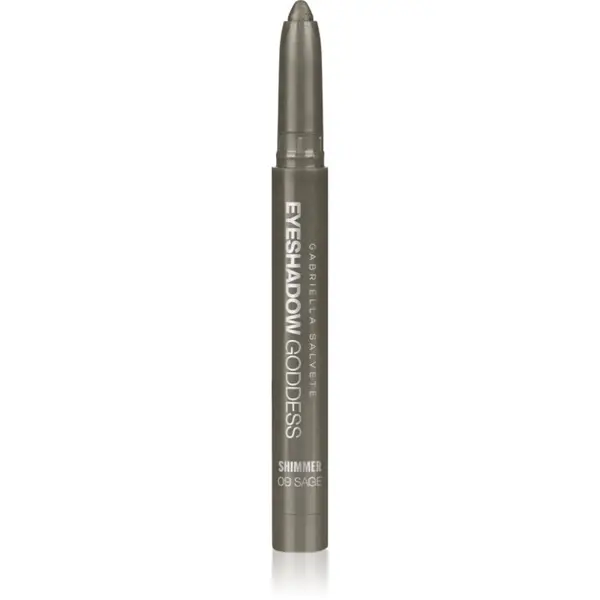 Gabriella Salvete Gabriella Salvete Eyeshadow Goddess kremasto senčila za oči v svinčniku odtenek Shimmer 09 Sage 1.3 g