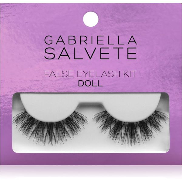 Gabriella Salvete Gabriella Salvete False Eyelash Kit Doll umetne trepalnice z lepilom 1 kos