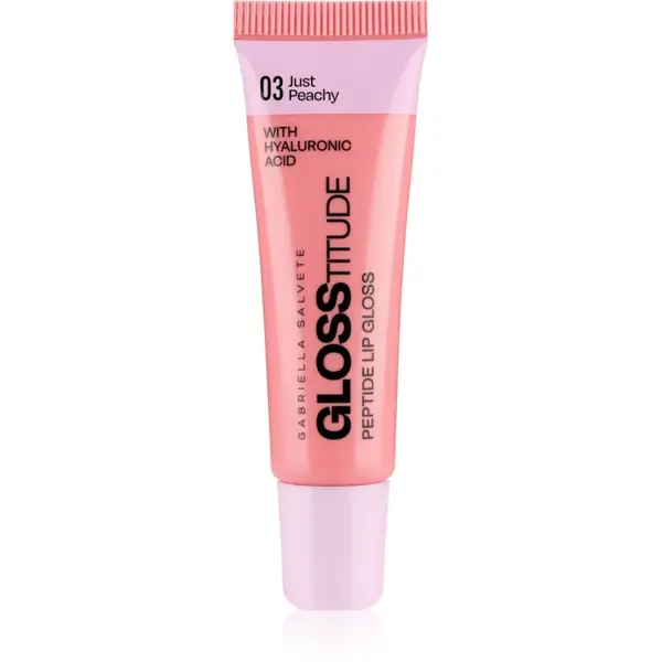 Gabriella Salvete Gabriella Salvete Glosstitude Peptide Lip Gloss vlažilni sijaj za ustnice odtenek 03 Just Peachy 10 ml