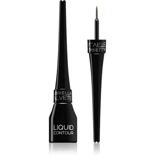 Gabriella Salvete Gabriella Salvete Liquid Contour vodoodporno črtalo za oči s čopičem odtenek 01 Black 4 ml