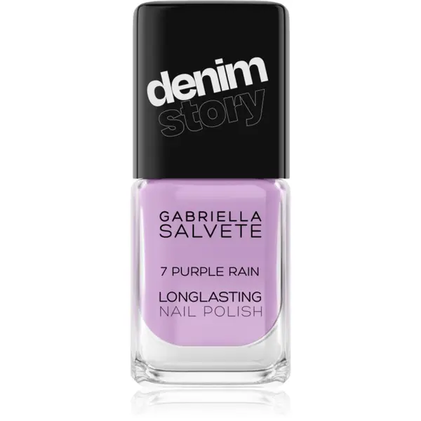 Gabriella Salvete Gabriella Salvete Longlasting Enamel Denim Story dolgoobstojen lak za nohte odtenek 07 Purple Rain 11 ml