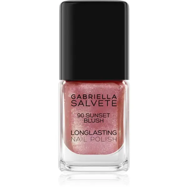 Gabriella Salvete Gabriella Salvete Longlasting Enamel dolgoobstojen lak za nohte z bisernim sijajem odtenek 90 Sunset Blush 11 ml