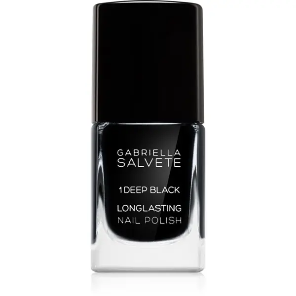 Gabriella Salvete Gabriella Salvete Longlasting Enamel dolgoobstojen lak za nohte z visokim sijajem odtenek 01 Deep Black 11 ml