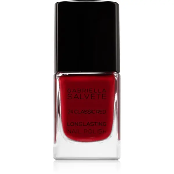 Gabriella Salvete Gabriella Salvete Longlasting Enamel dolgoobstojen lak za nohte z visokim sijajem odtenek 24 Classic Red 11 ml