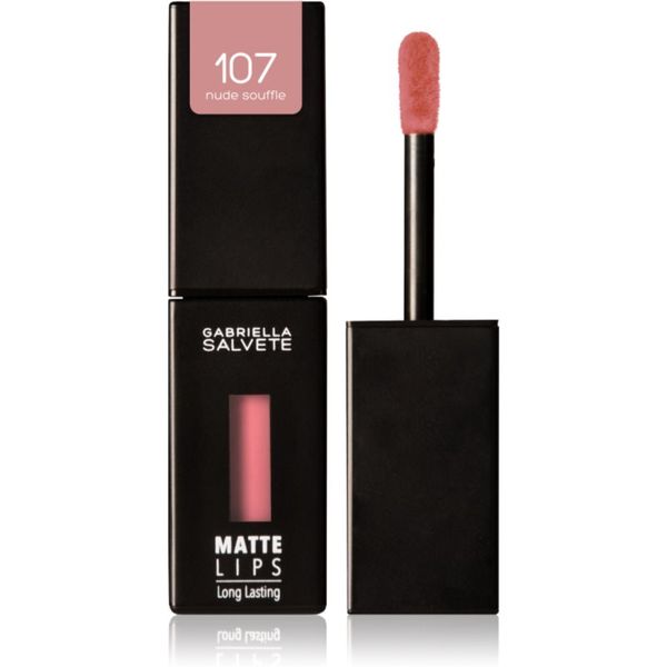 Gabriella Salvete Gabriella Salvete Matte Lips dolgoobstojna tekoča šminka z mat učinkom odtenek 107 Nude Souffle 4,5 ml