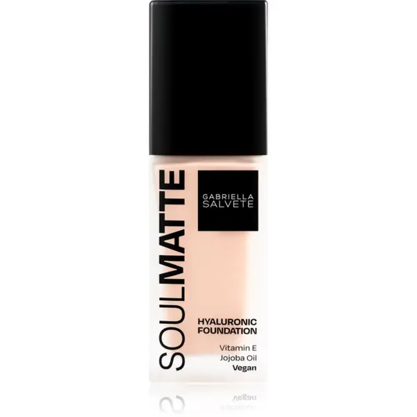 Gabriella Salvete Gabriella Salvete SoulMatte Hyaluronic Foundation dolgoobstojen tekoči puder z mat učinkom odtenek 01C Porcelain Cold 30 ml