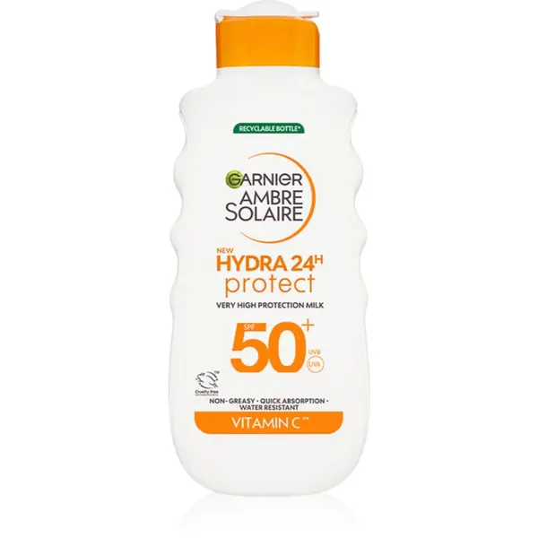 Garnier Garnier Ambre Solaire Hydra 24h zaščitni losjon za sončenje z vlažilnim učinkom SPF 50+ 175 ml